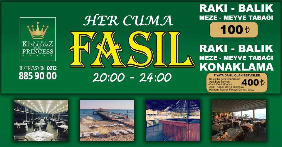 Kumburgaz Marin Princess Hotel'de Fasıl geceleri yeniden başlıyor...